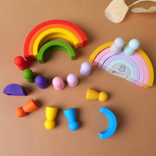 Mums&Moore Silicone Rainbow Stacking Toy - Image 14