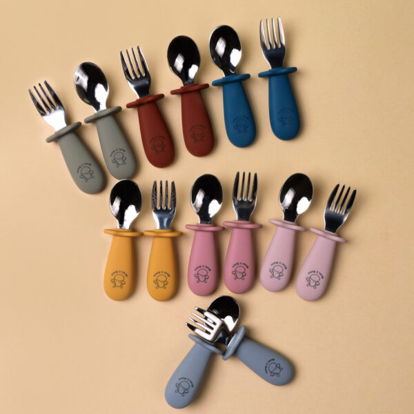 Mums&Moore stainless-steel-fork-knife colourful cutlery set - Image 3