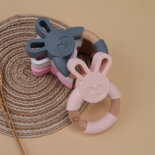 Mums&Moore Rabbit Wooden Teether toy - Image 4