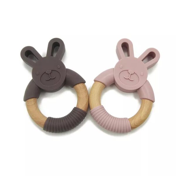 Mums&Moore Rabbit Wooden Teether toy - Image 5