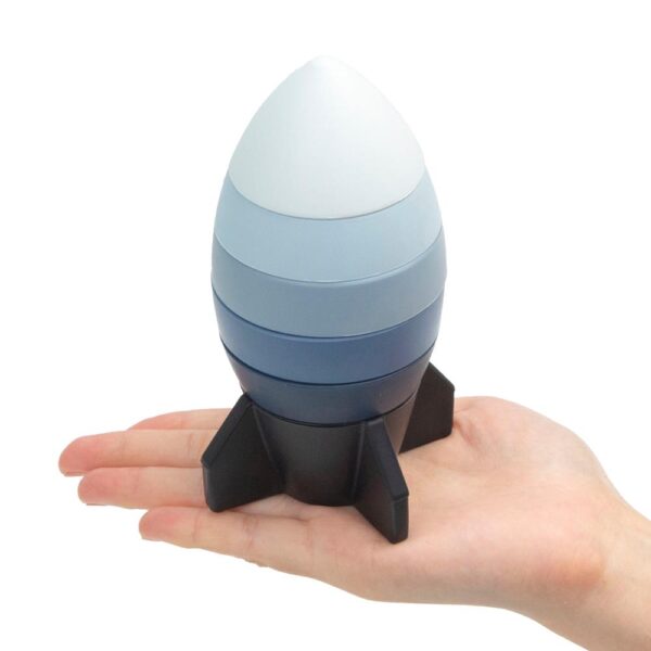 Mums&Moore Silicone Rocket Stacking Toy - Image 10