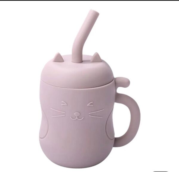 Mums&Moore Silicone Kitten Drinking Cup - Image 5