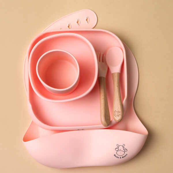 Mums&Moore Silicone Square Baby Feeding Set - Image 14