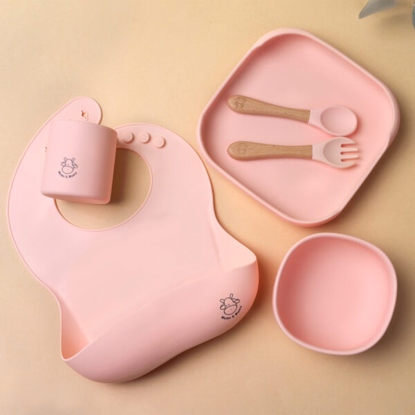 Mums&Moore Silicone Square Baby Feeding Set - Image 12