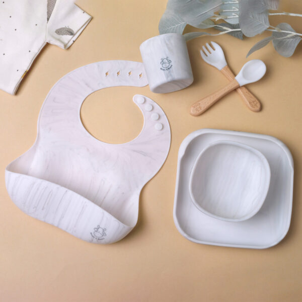 Mums&Moore Silicone Square Baby Feeding Set - Image 9