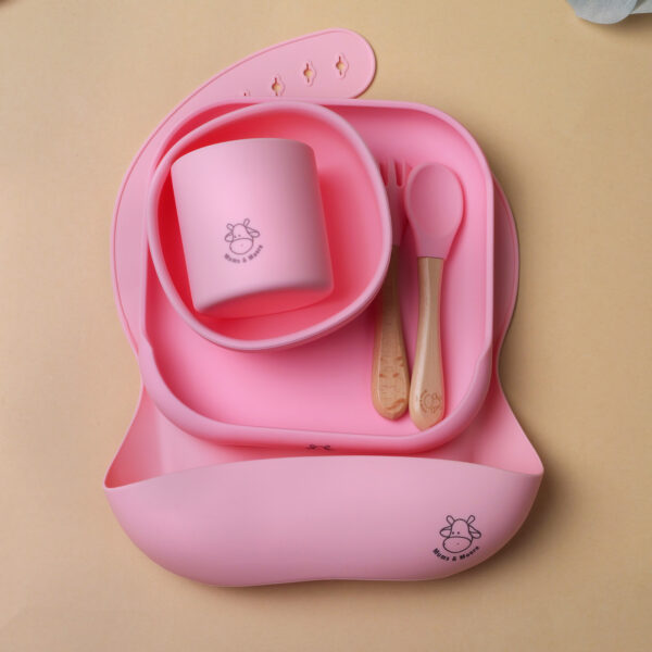 Mums&Moore Silicone Square Baby Feeding Set - Image 5