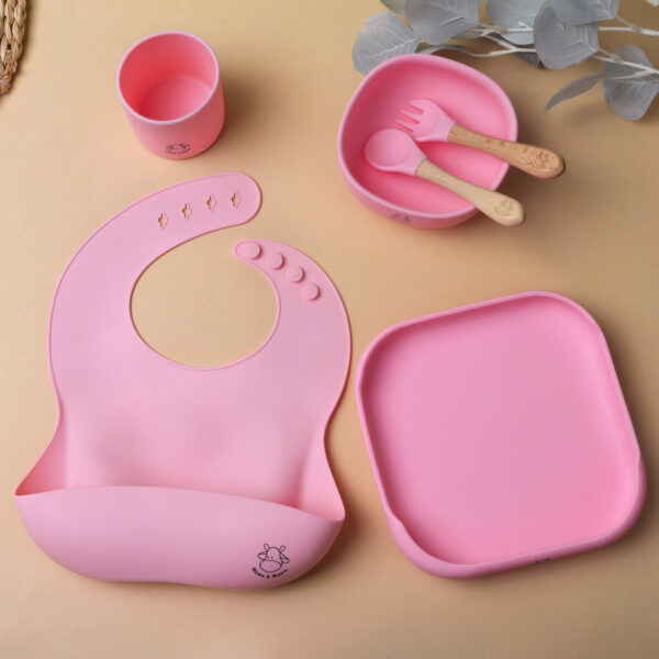 Mums&Moore Silicone Square Baby Feeding Set - Image 3