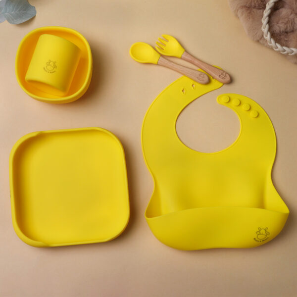 Mums&Moore Silicone Square Baby Feeding Set - Image 2