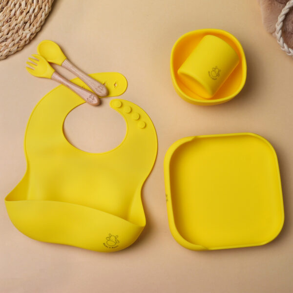 Mums&Moore Silicone Square Baby Feeding Set - Image 15